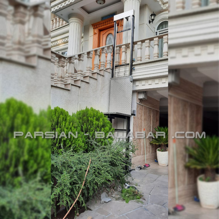 بالابر نفربر ساختمانی بدون حفاظ یک طبقه